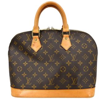 Louis Vuitton Alma Handbag Monogram Canvas Brown Canvas Handbag (Pre-Owned)