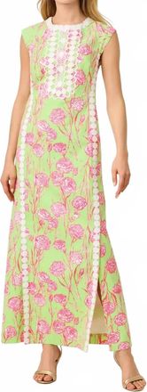 Lilly Pulitzer Rosalena Stretch Maxi Shift Dress In Pistachio Macaron