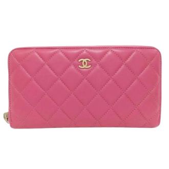Chanel Pre-owned Wallets, female, Pink, Size: ONE SIZE Pre-owned Vintage Long Wallet (bi-fold)