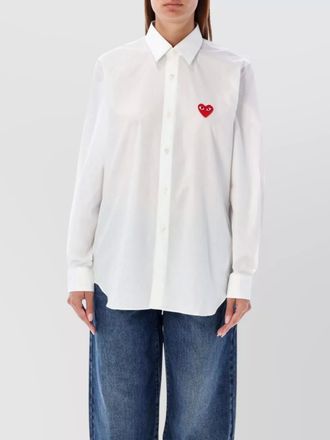 Comme Des Gar&ccedil;ons heart icon shirt long sleeves