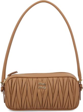 Miu Miu Borsa a spalla trapuntata - Marrone