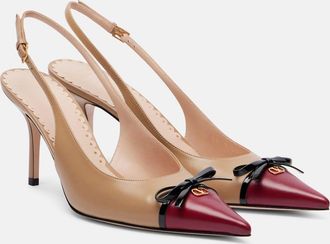 Valentino Garavani Pumps slingback Bepointy 80 in pelle