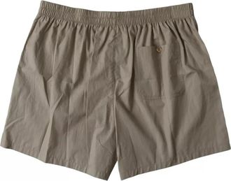 Dolce & Gabbana Katoenen Boxershorts met Elastische Tailleband - Heren - Strandmode - Bruin - S - Katoen - Badmode