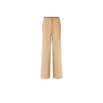 Pinko Wide Trousers, female, Beige, L, Pantalone in lana
