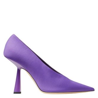 Jimmy Choo London Maryanne 100 Lycra Pointed-Toe Pumps, Brand Size 38.5 ( US Size 8.5 )