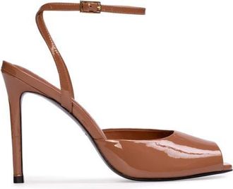 Black Suede Studio Wren 100 Sandal in Mousse Patent Leather at Nordstrom, Size 38.5