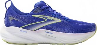 Brooks Womens Glycerin 22 Running Shoes In Amparo Blue/hyper Iris/yellow