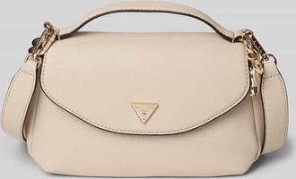 Guess Shoulder Bag in Leder-Optik Modell Evie in Beige, Gr&ouml;&szlig;e 1
