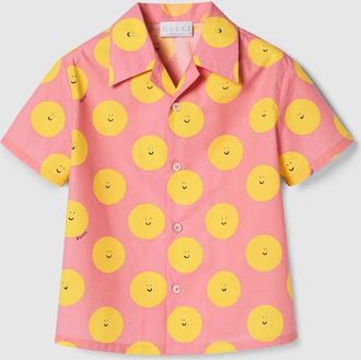 Gucci Kids - Printed Cotton Shirt, Pink, Ready-to-wear