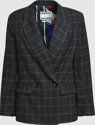 Essentiel Blazer Kendra Gris Blanc Cass&eacute;