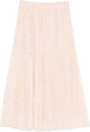 Ermanno Scervino Gonna midi pliss&eacute; - Rosa