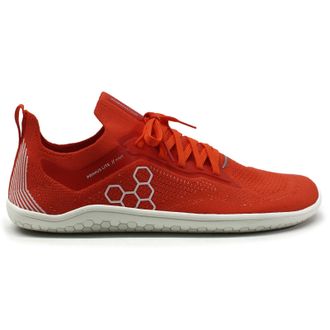 Vivobarefoot Primus Lite Knit Textile Synthetic Womens Lace Up Trainers - Flame - Size:UK 9