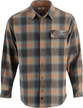 Legendary Whitetails Mens Flannel Shirt Long Sleeve Button Down 100% Cotton, Sky Plaid, Medium