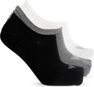 Emporio Armani Socks, female, Black, Size: L/XL ASV Trainer Socks (3-Pack)