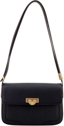 Pourchet Tassen, Dames, Zwart, ONE Size, Leer, Auteuil Crossbody Tas