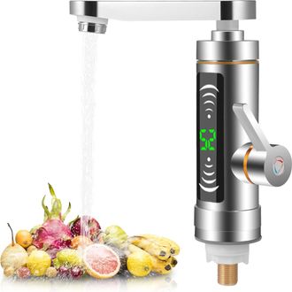 OEM Grifo De Agua Caliente Instant&aacute;neo, Grifo El&eacute;ctrico Para Fregadero, Grifo De Agua Caliente Instant&aacute;neo Con Pantalla Digital Led, Grifo Giratorio De 36
