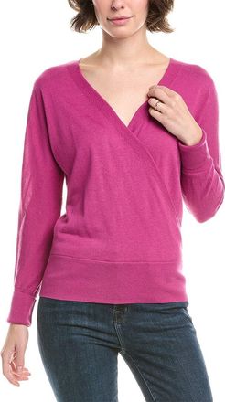 Forté Cashmere Surplice Silk & Cashmere-Blend Sweater