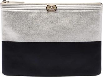 Chanel Pre-owned Clutch Bag - Dames - Vintage Clutch - Veelkleurig - ONE Size - Leer - Vintage