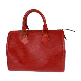 Louis Vuitton Speedy Epi Leather Red Leather Handbag (Pre-Owned)
