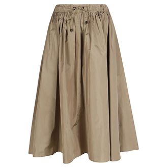 Max Mara Midi Skirts, female, Green, Size: 2XS Lonza A-line Skirt