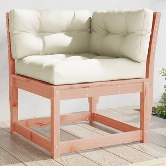 vidaXL Divano Angolo Giardino Cuscini 73x73x78 Legno Massello Douglas - Vidaxl