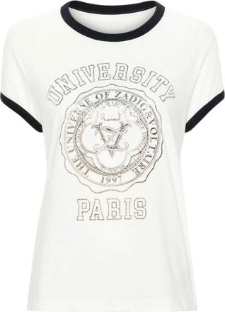 Zadig&Voltaire Dames, Tops, Wit, Maat: M Katoen