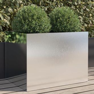 vidaXL Jardinera De Acero Inoxidable Plateado 62x47x46 Cm Vidaxl