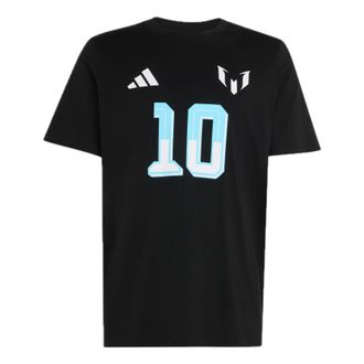adidas Messi Name and number Graphic T-Shirt Black KS2539