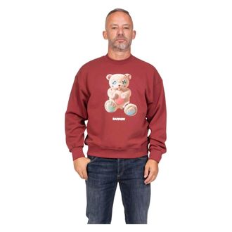 Barrow Barrow, Heren, Sweatshirts & Hoodies, Rood, Maat: L Katoen