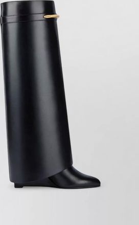 Givenchy heel boots 95mm wedge knee length