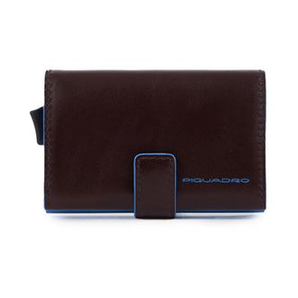 Piquadro Wallets & Cardholders, male, Brown, Size: ONE SIZE Compact Wallet with Dual Pop-up Card Holder