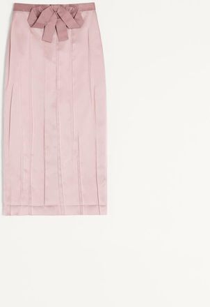 Valentino Satin Skirt Woman MAUVE 38