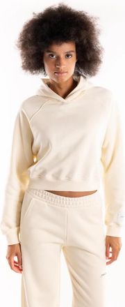 Hinnominate Botergele Hoodie met Crop - Dames - Hoodies - Geel - M - Katoen - Hoodies & sweatvesten