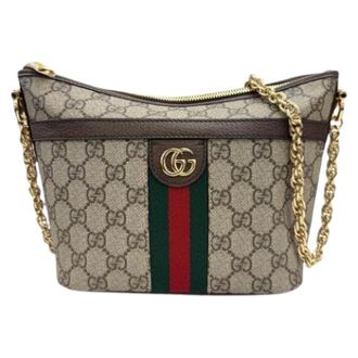 Gucci Pre-owned Ophidia Tote bag - Dames - Pre-owned - Beige - Maat: ONE Size