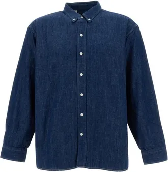 Levi's Overhemden, Heren, Blauw, M, Denim, Relaxed Denim Button-Down Shirt