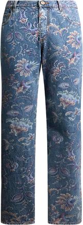 Etro Jeans a fiori - Blu