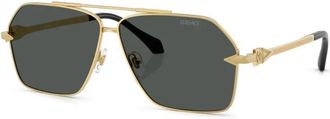 Versace Ve 2284 Zonnebril - Heren - Zonnebrillen - Geel - 63 MM - Accessoires