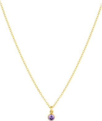 Set & Stones Birthstone Charm Necklace in Gold /June at Nordstrom