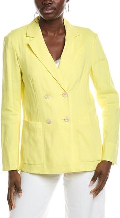 Marc Cain Solid Linen-Blend Blazer