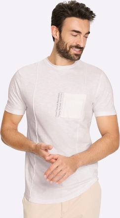 Marco Donati Kurzarmshirt MARCO DONATI Kurzarm-Shirt, Herren, Gr. 44/46, wei&szlig;, 100% Baumwolle, unifarben, Rundhals, Shirts Kurzarmshirt