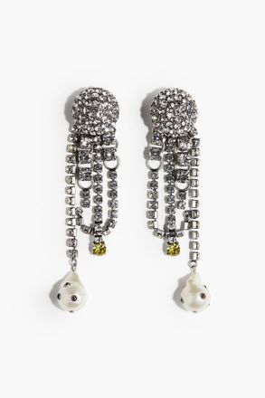 H&M Ohrclips mit Strass - Silber