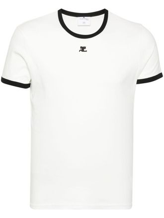 Courr&egrave;ges Fitted Short-Sleeve T-Shirt