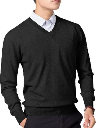 Generic Mens Turtle Neck Jumper Cotton Chunky Cable Knit Sweater Tops Winters Warm Jumper Long Sleeve Knitwear Pullover Sweaters Contrast Color Patchwork Jump