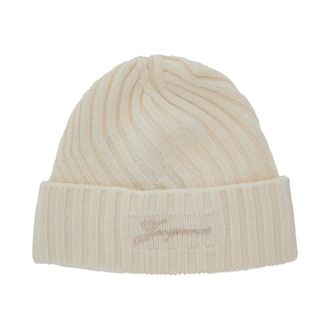 Jacquemus Gorro Blanco con Logo - Accessories - Hombre - Blanco - ONE SIZE