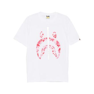 A Bathing Ape T-Shirts, male, White, Size: 2XL ABC Camo Tee