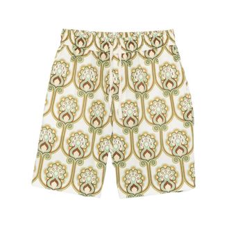Dr&ocirc;le de Monsieur Casual Shorts, male, Multicolor, Size: S Short Tapisserie Florale Lin