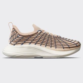 Athletic Propulsion Labs Womens TechLoom Zipline Light Fawn Chocolate Navy Sneaker in Lightfawn-Chocolate-Navy at Nordstrom, Size 5