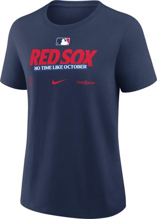 Nike Boston Red Sox 2026 Postseason Authentic Collection Nike Womens MLB T-Shirt in Blue | 01K944BBQW-D28