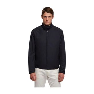 Brooks Brothers Blouson Jacket - Heren - Bomber jackets - Blauw - XL - Polyester - Jassen