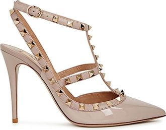 Valentino Garavani Patent Leather Rockstud Caged 100 Pumps Size 36.5